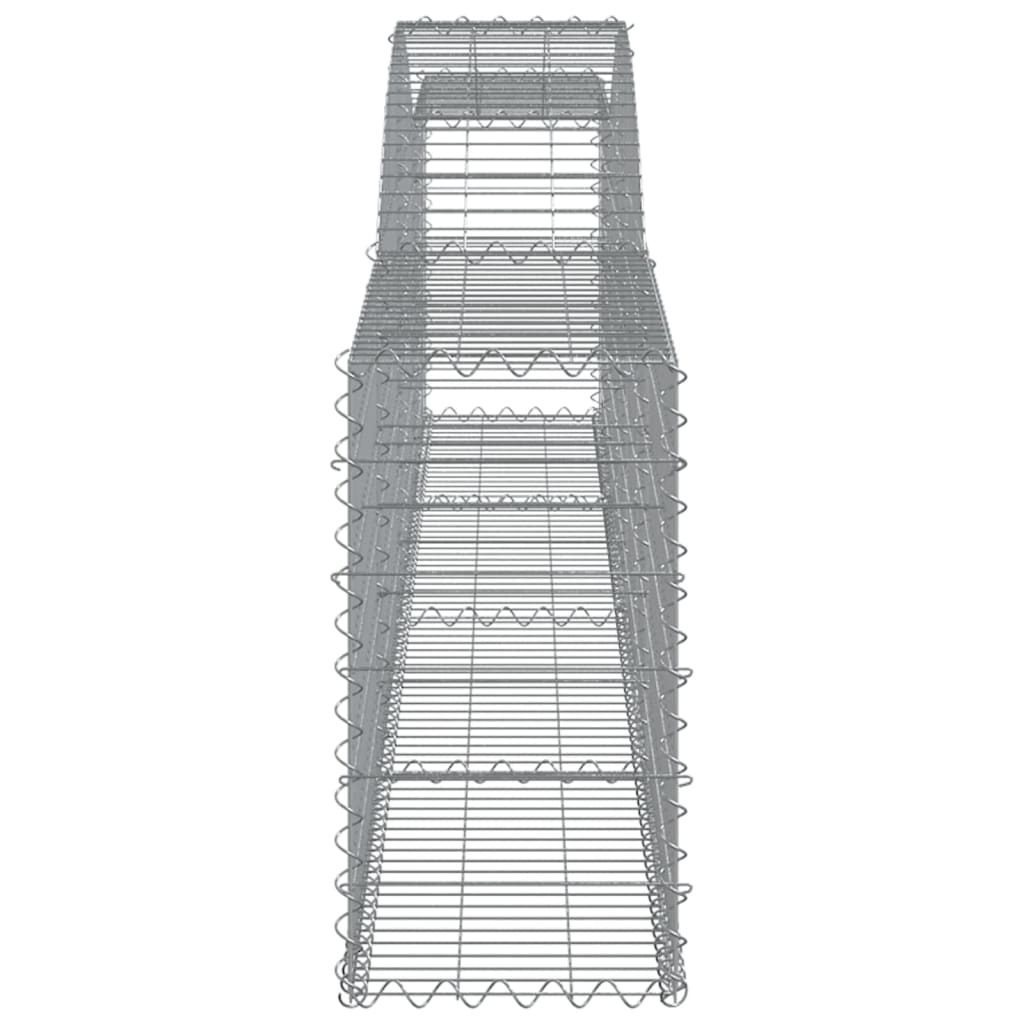 Arched Gabion Baskets 6 pcs 400x30x60/80 cm Galvanised Iron