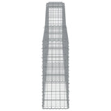 Arched Gabion Baskets 2 pcs 400x30x80/100 cm Galvanised Iron