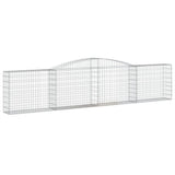 Arched Gabion Baskets 8 pcs 400x30x80/100 cm Galvanised Iron
