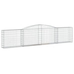Arched Gabion Baskets 9 pcs 400x30x80/100 cm Galvanised Iron