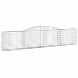 Arched Gabion Baskets 15 pcs 400x30x80/100 cm Galvanised Iron