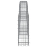 Arched Gabion Baskets 15 pcs 400x30x80/100 cm Galvanised Iron