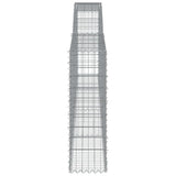 Arched Gabion Baskets 2 pcs 400x30x100/120 cm Galvanised Iron