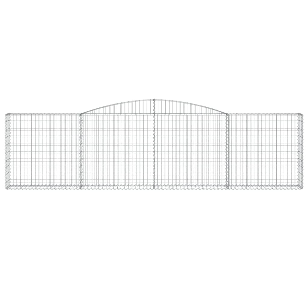 Arched Gabion Baskets 3 pcs 400x30x100/120 cm Galvanised Iron