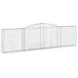 Arched Gabion Baskets 5 pcs 400x30x100/120 cm Galvanised Iron
