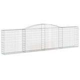 Arched Gabion Baskets 6 pcs 400x30x100/120 cm Galvanised Iron