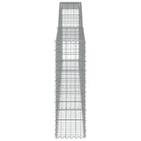Arched Gabion Baskets 6 pcs 400x30x100/120 cm Galvanised Iron