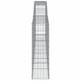 Arched Gabion Baskets 9 pcs 400x30x100/120 cm Galvanised Iron