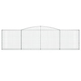 Arched Gabion Baskets 10 pcs 400x30x100/120 cm Galvanised Iron