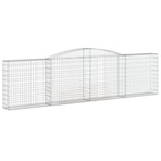 Arched Gabion Baskets 15 pcs 400x30x100/120 cm Galvanised Iron