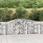 Arched Gabion Baskets 15 pcs 400x30x100/120 cm Galvanised Iron