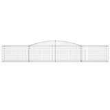 Arched Gabion Baskets 2 pcs 400x50x60/80 cm Galvanised Iron