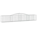 Arched Gabion Baskets 5 pcs 400x50x60/80 cm Galvanised Iron