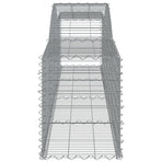 Arched Gabion Baskets 5 pcs 400x50x60/80 cm Galvanised Iron