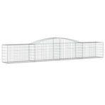 Arched Gabion Baskets 7 pcs 400x50x60/80 cm Galvanised Iron