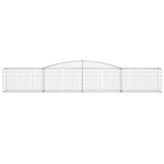 Arched Gabion Baskets 7 pcs 400x50x60/80 cm Galvanised Iron