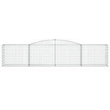 Arched Gabion Baskets 3 pcs 400x50x80/100 cm Galvanised Iron