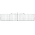 Arched Gabion Baskets 3 pcs 400x50x80/100 cm Galvanised Iron