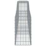 Arched Gabion Baskets 7 pcs 400x50x80/100 cm Galvanised Iron