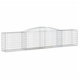 Arched Gabion Baskets 8 pcs 400x50x80/100 cm Galvanised Iron