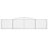 Arched Gabion Baskets 8 pcs 400x50x80/100 cm Galvanised Iron