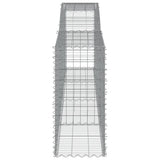 Arched Gabion Baskets 4 pcs 400x50x100/120 cm Galvanised Iron