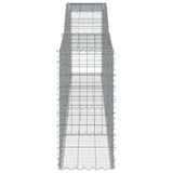 Arched Gabion Baskets 5 pcs 400x50x100/120 cm Galvanised Iron
