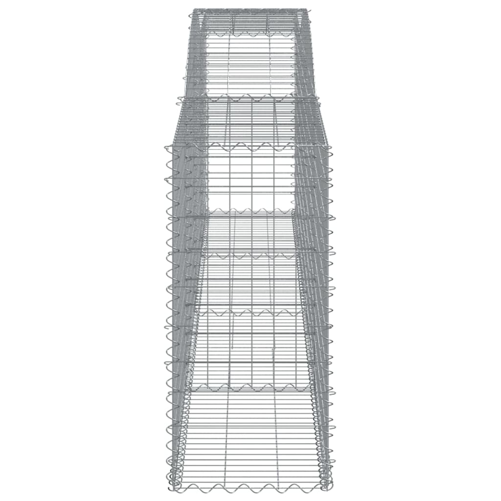 Arched Gabion Baskets 6 pcs 400x50x100/120 cm Galvanised Iron