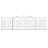 Arched Gabion Baskets 10 pcs 400x50x100/120 cm Galvanised Iron