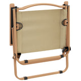 Camping Chairs 2 pcs Beige 54x43x59 cm Oxford Fabric - Rear View