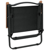 Camping Chairs 2 pcs Black 54x43x59 cm Oxford Fabric - Rear View