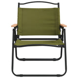 Camping Chairs 2 pcs Green 54x43x59 cm Oxford Fabric
