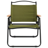 Camping Chairs 2 pcs Green 54x43x59 cm Oxford Fabric - Top-Down View