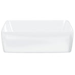 Wash Basin White 48x37x13 cm Ceramic Rectangle