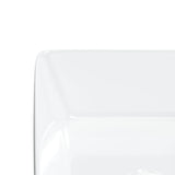 Wash Basin White 48x37x13 cm Ceramic Rectangle - Close-Up Angle