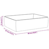 Wash Basin White 48x37x13 cm Ceramic Rectangle - Extra Image