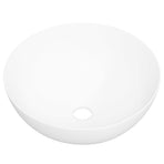 Wash Basin White 36x15 cm Ceramic Round
