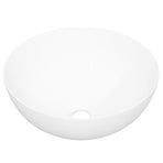 Wash Basin White 36x15 cm Ceramic Round