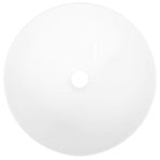 Wash Basin White 36x15 cm Ceramic Round