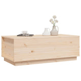 Coffee Table 100x50x35 cm Solid Wood Pine - Top-Down View
