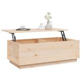 Coffee Table 100x50x35 cm Solid Wood Pine - 45-Degree Angle