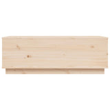 Coffee Table 100x50x35 cm Solid Wood Pine - Rear View