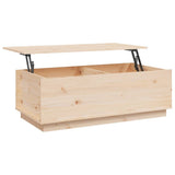 Coffee Table 100x50x35 cm Solid Wood Pine - Low Angle