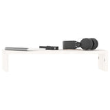 Monitor Stand White 50x27x10 cm Solid Wood Pine - 45-Degree Angle