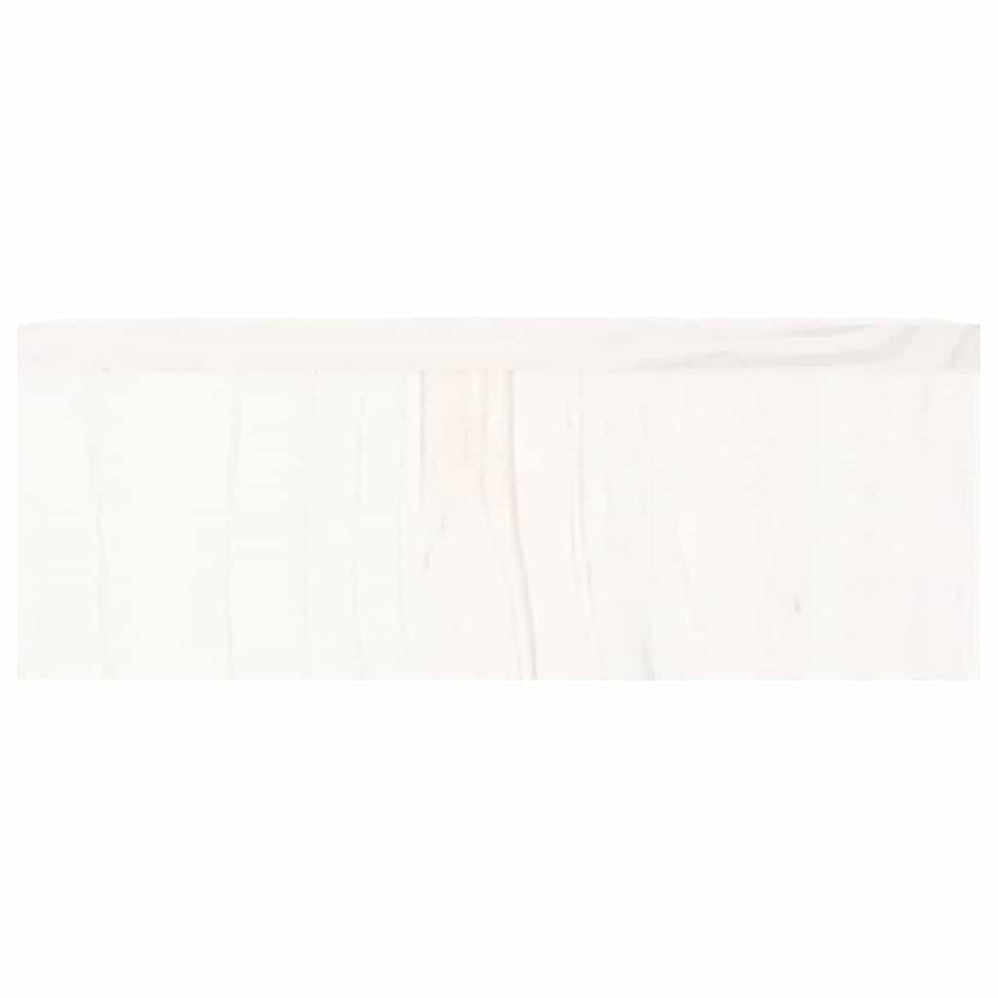 Monitor Stand White 50x27x10 cm Solid Wood Pine