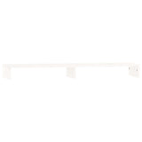 Monitor Stand White 100x27x10 cm Solid Wood Pine - Front View