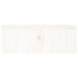 Monitor Stand White 100x27x10 cm Solid Wood Pine
