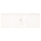 Monitor Stand White 100x27x10 cm Solid Wood Pine - Close-Up Angle