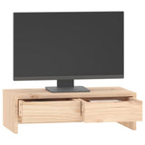 Monitor Stand 50x27x15 cm Solid Wood Pine - Top-Down View