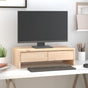 Monitor Stand 50x27x15 cm Solid Wood Pine